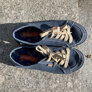 Denim laced shoes for women